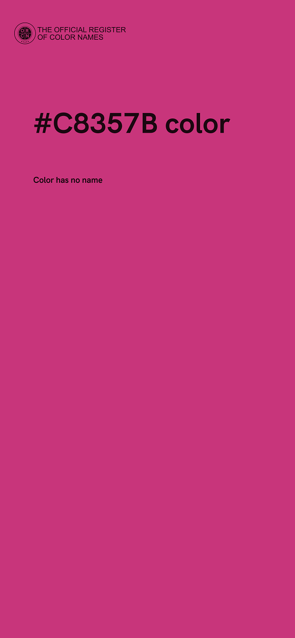 #C8357B color image