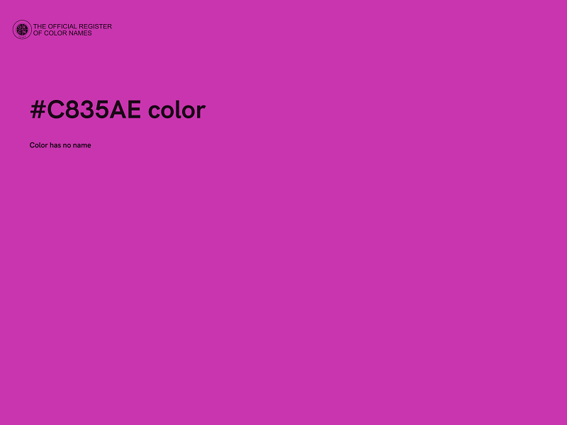 #C835AE color image