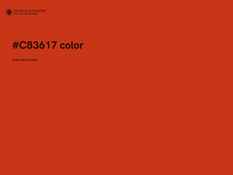 #C83617 color image