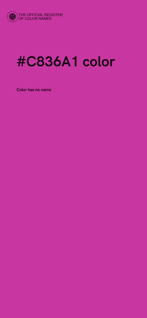 #C836A1 color image