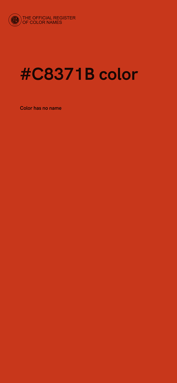 #C8371B color image