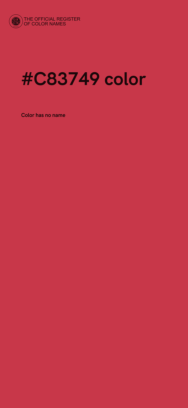 #C83749 color image