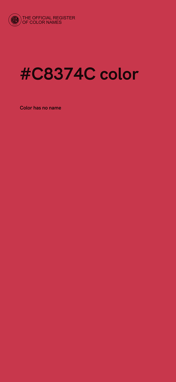 #C8374C color image