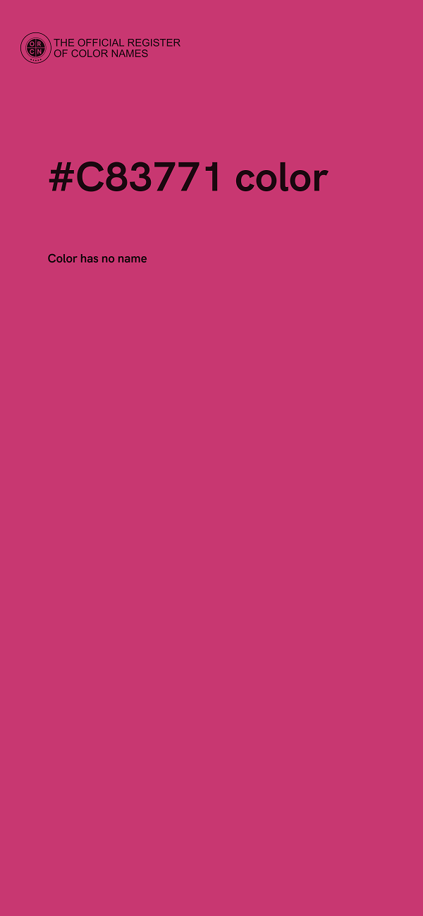 #C83771 color image