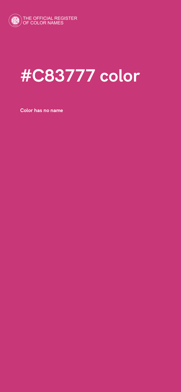 #C83777 color image