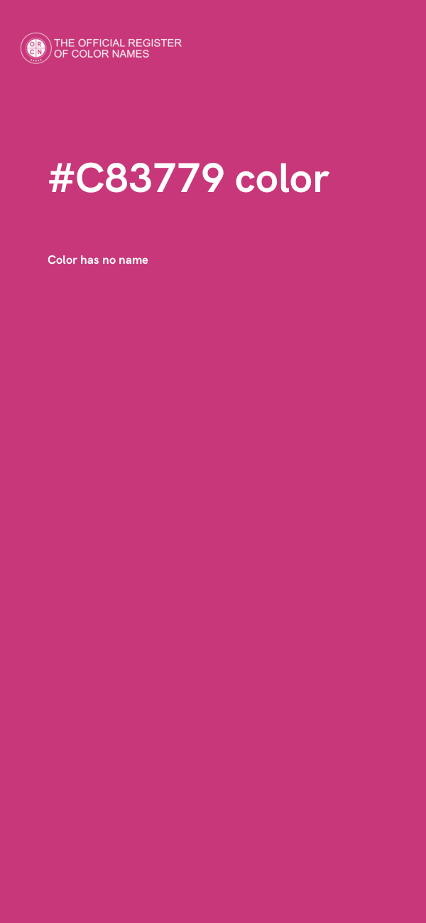 #C83779 color image