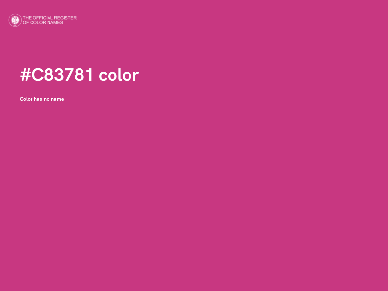 #C83781 color image