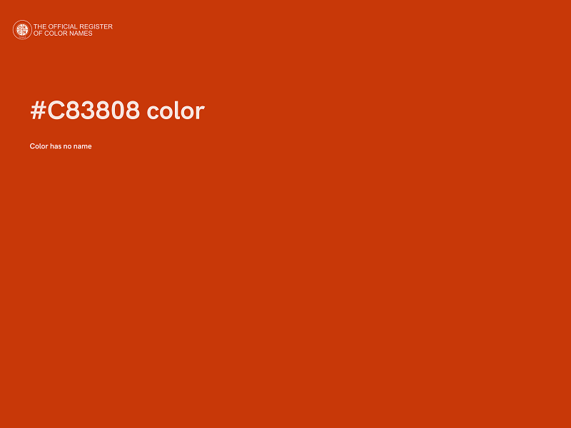 #C83808 color image
