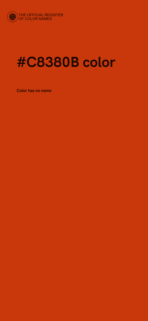 #C8380B color image