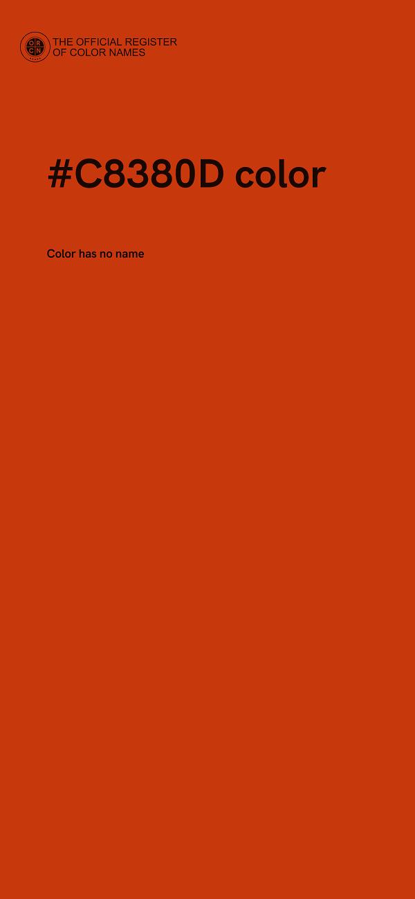 #C8380D color image