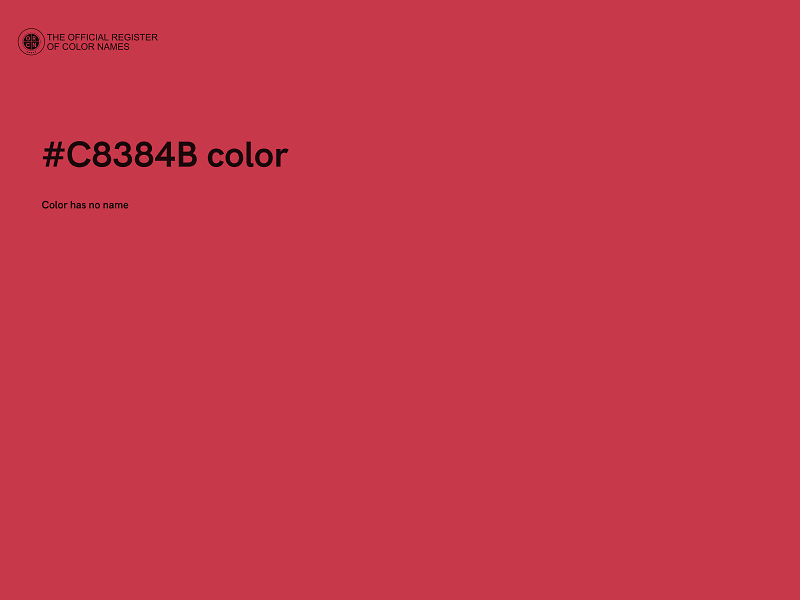 #C8384B color image