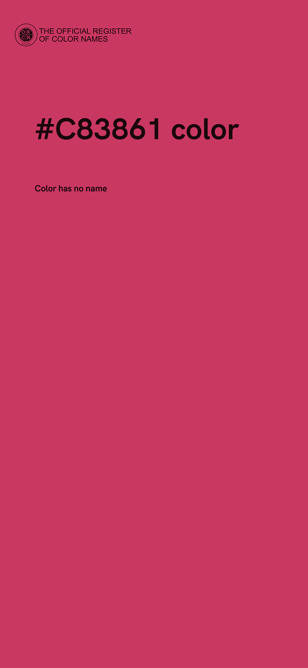 #C83861 color image