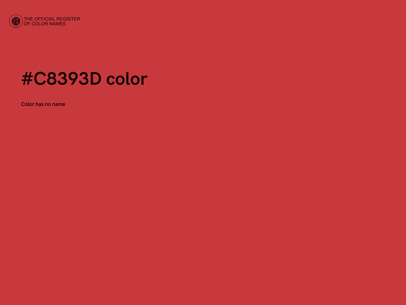 #C8393D color image