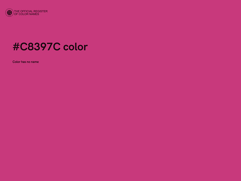 #C8397C color image