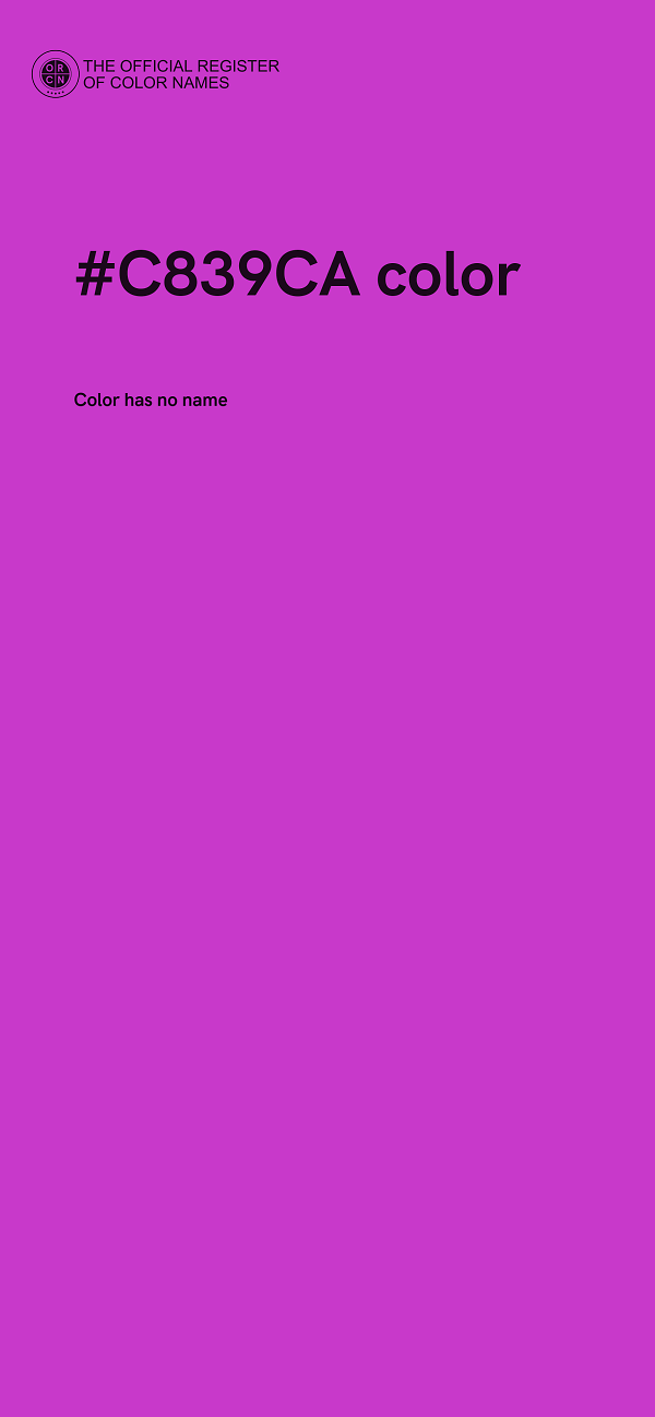 #C839CA color image