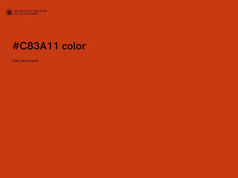 #C83A11 color image
