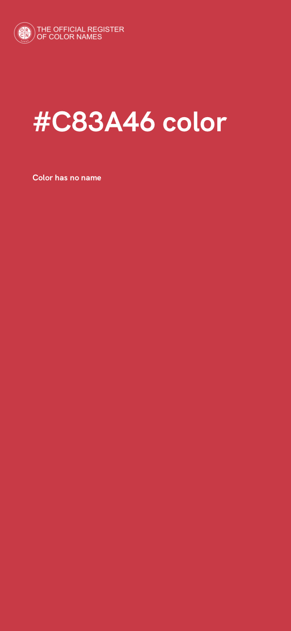 #C83A46 color image