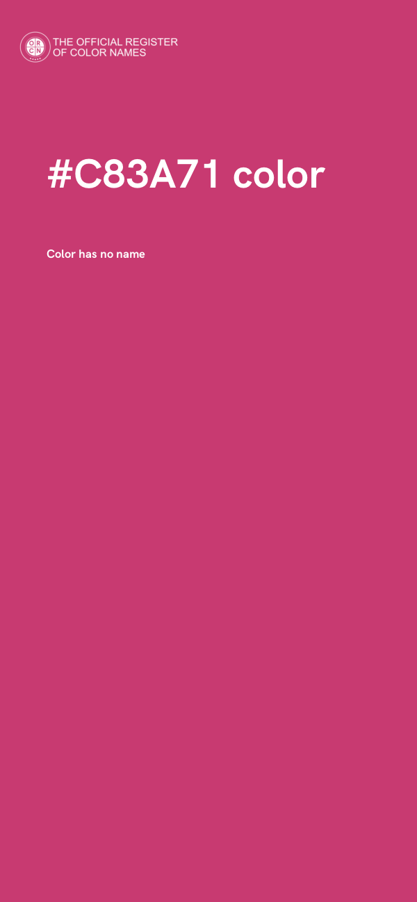 #C83A71 color image