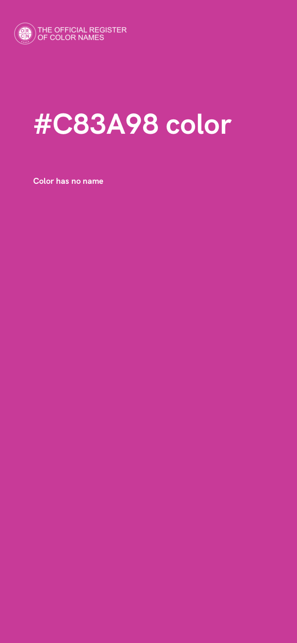 #C83A98 color image