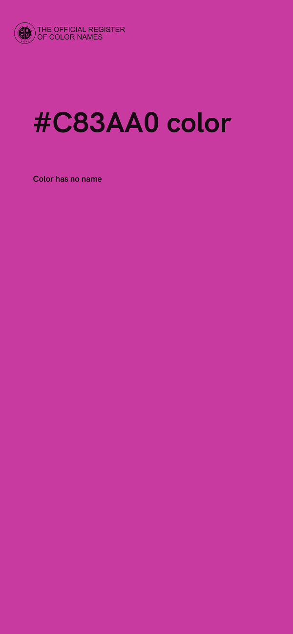 #C83AA0 color image