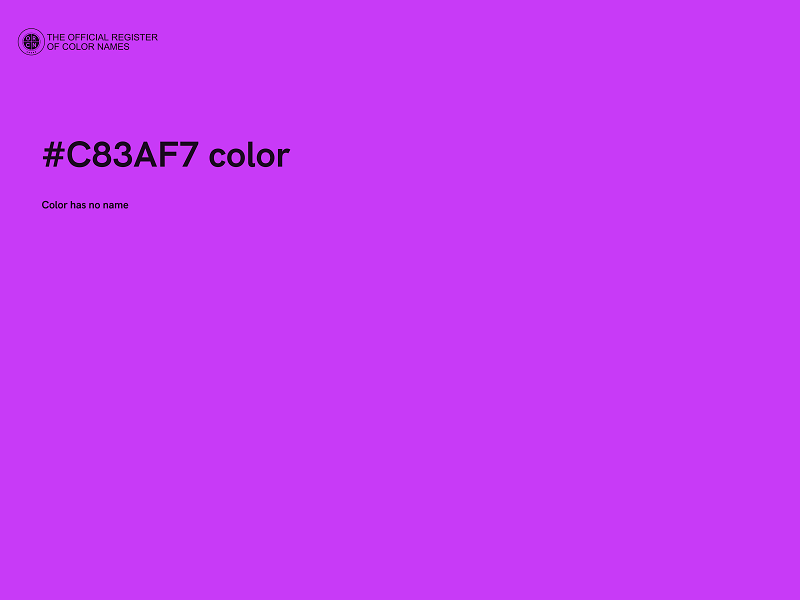 #C83AF7 color image