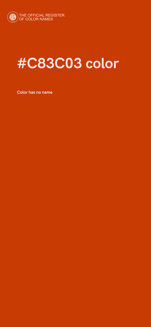 #C83C03 color image