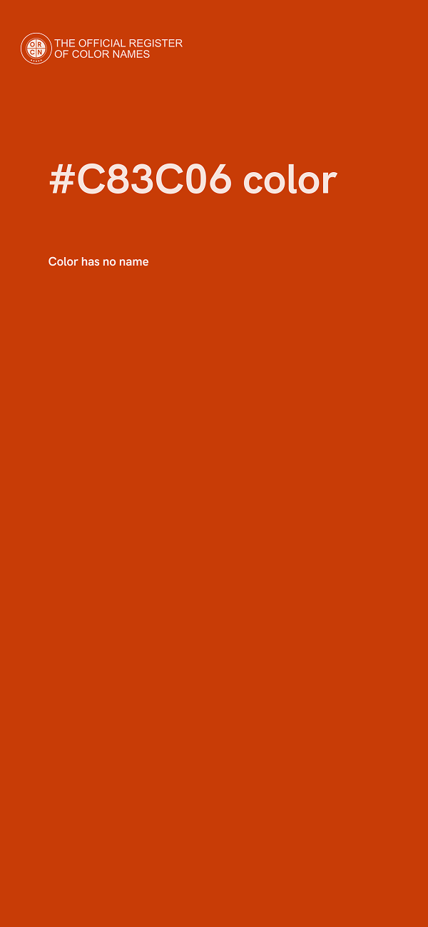 #C83C06 color image