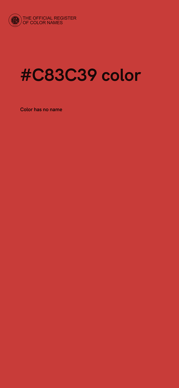 #C83C39 color image