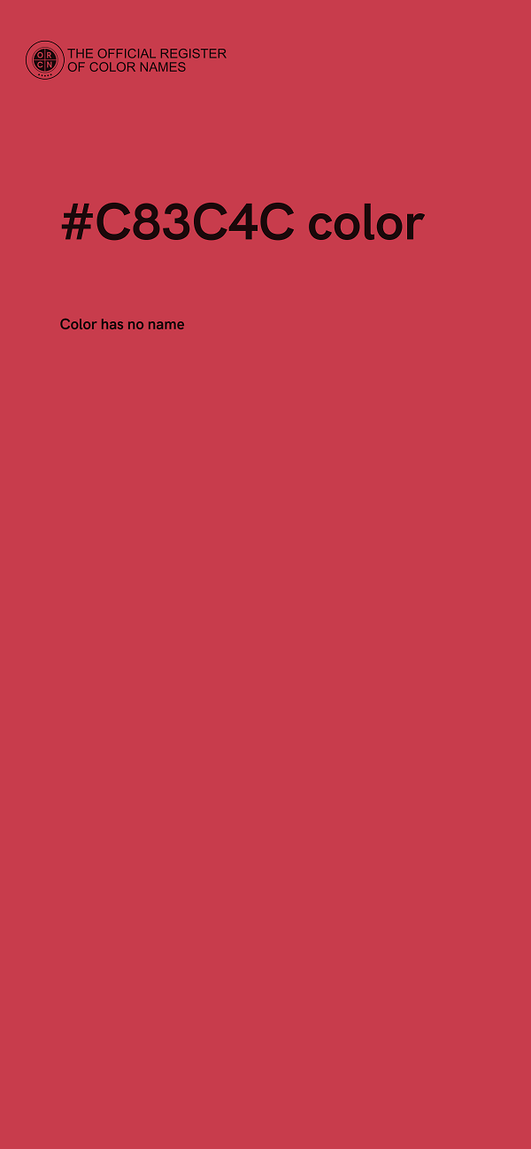 #C83C4C color image