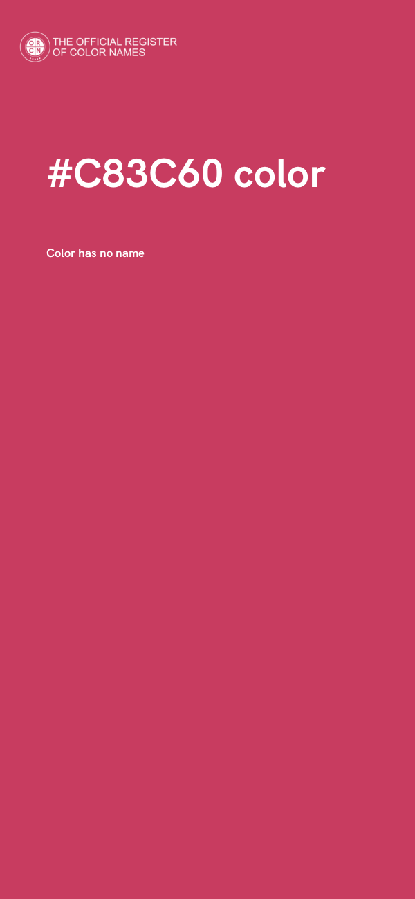 #C83C60 color image