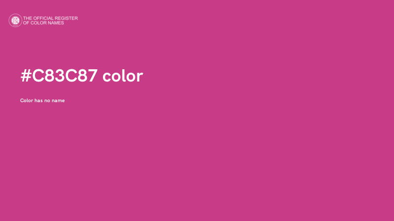 #C83C87 color image