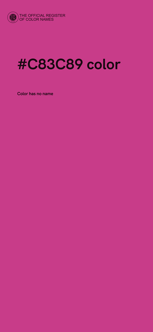 #C83C89 color image