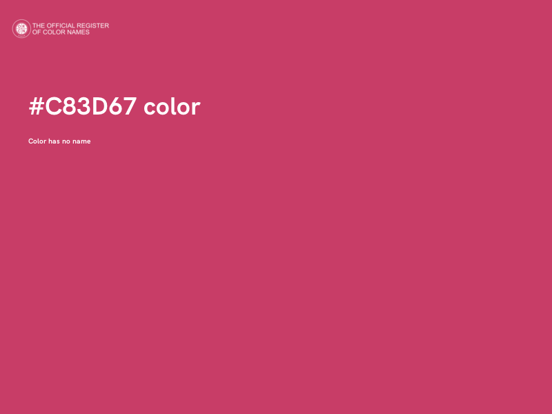 #C83D67 color image