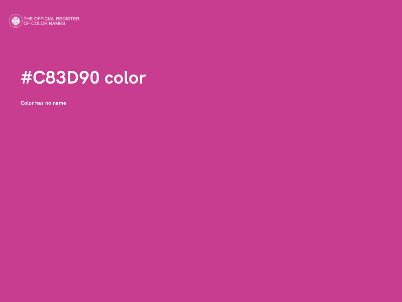 #C83D90 color image
