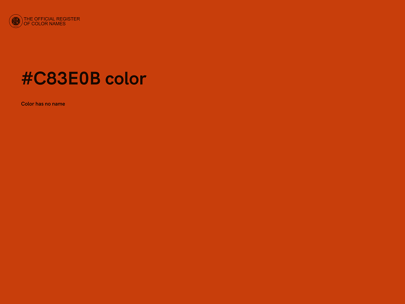 #C83E0B color image