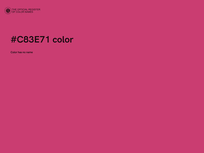 #C83E71 color image