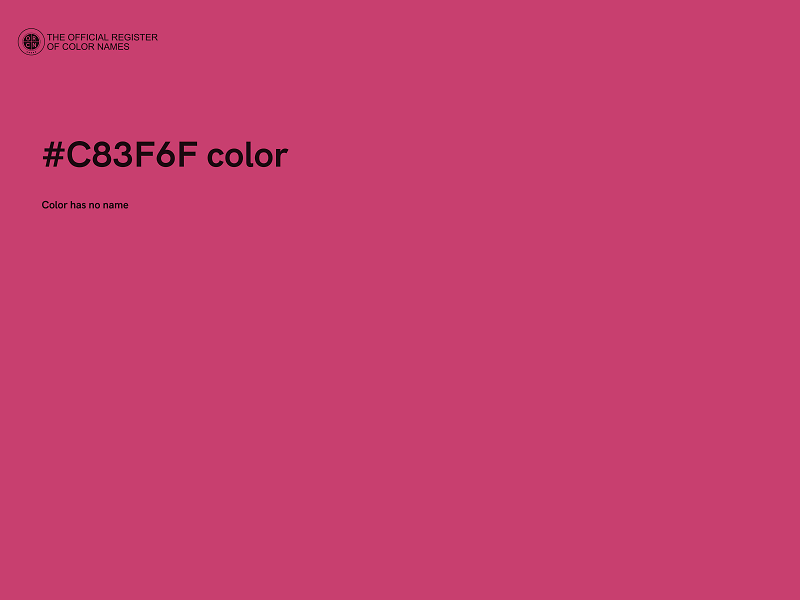 #C83F6F color image
