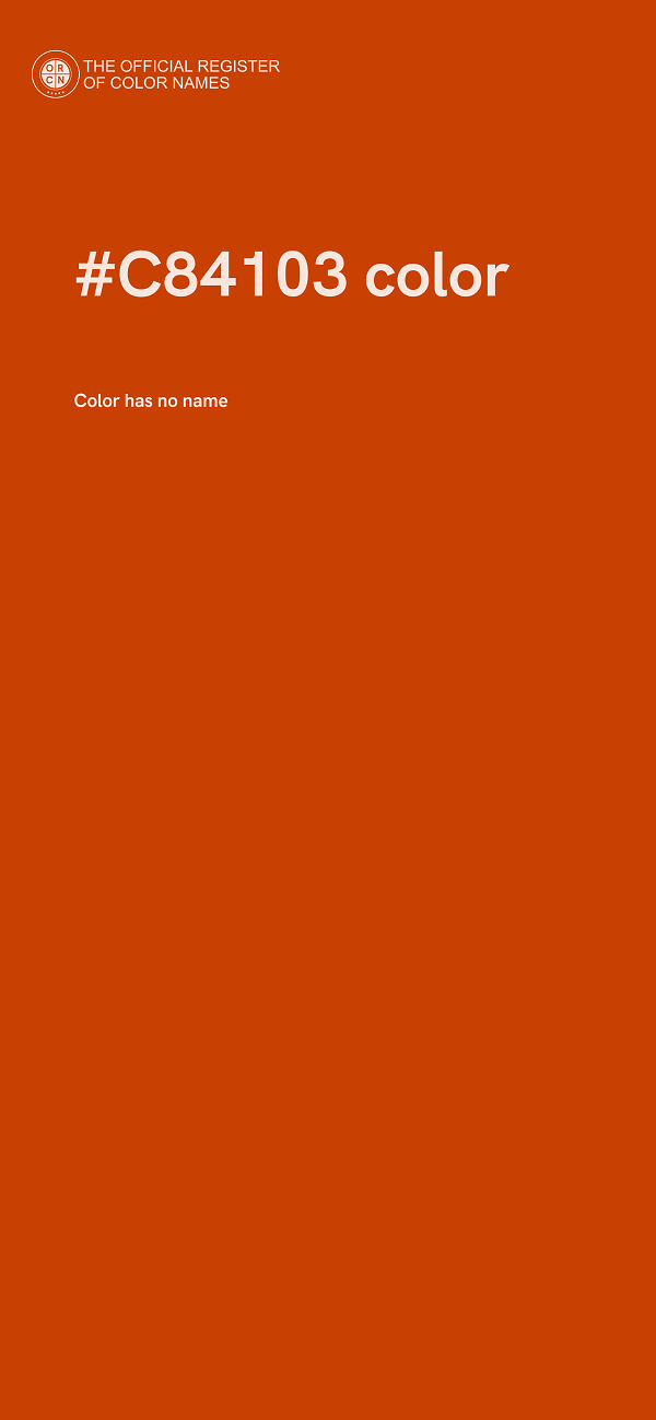 #C84103 color image