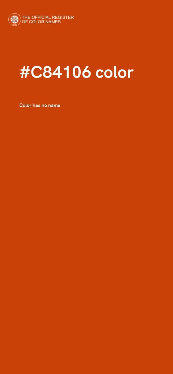 #C84106 color image