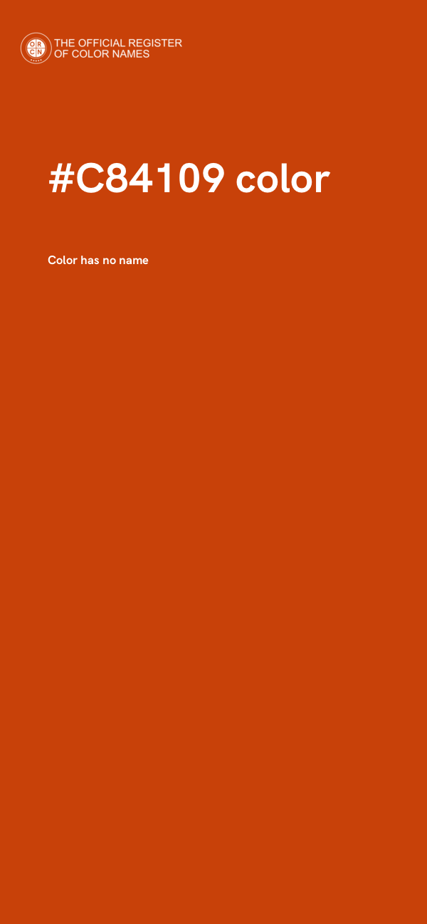 #C84109 color image