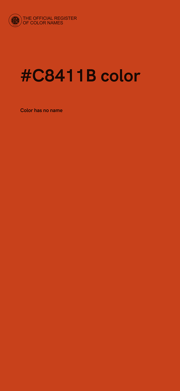#C8411B color image