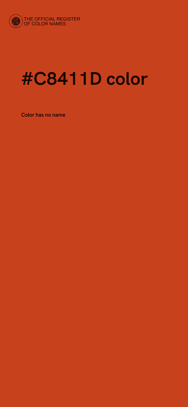 #C8411D color image