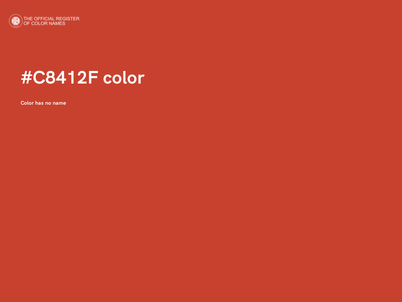 #C8412F color image