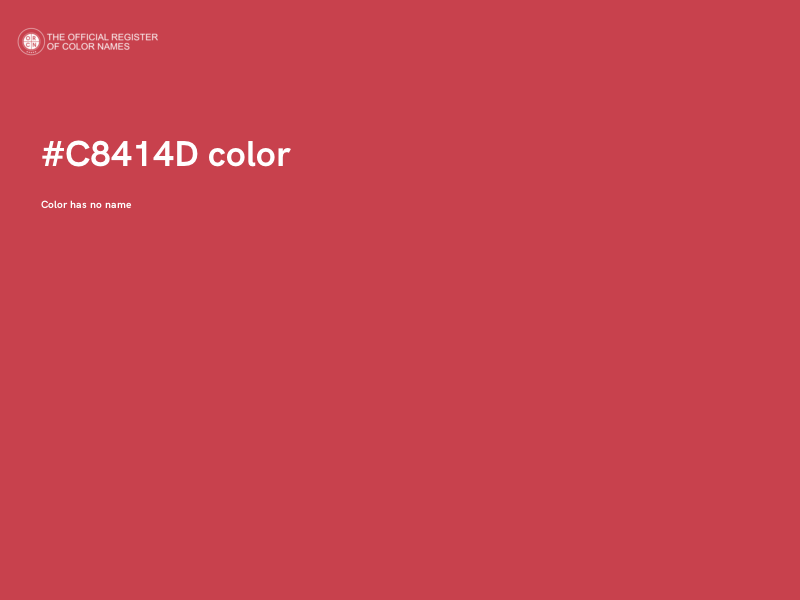 #C8414D color image