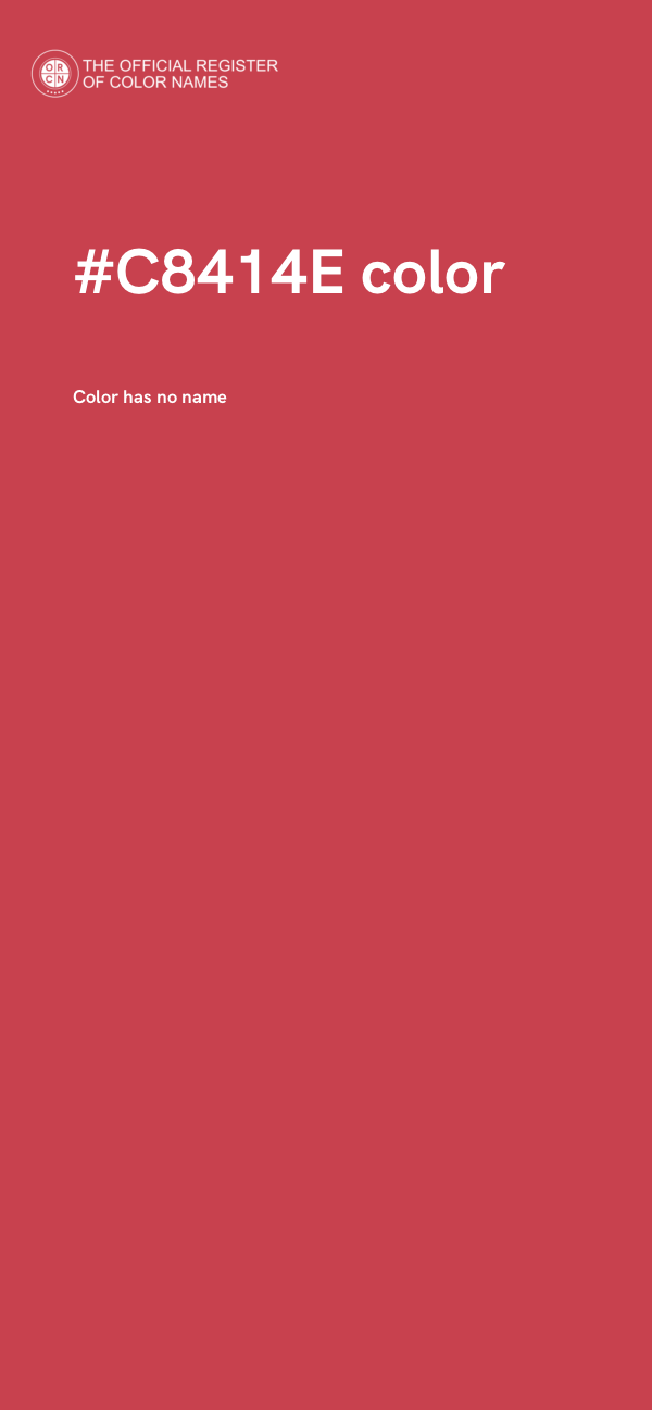 #C8414E color image