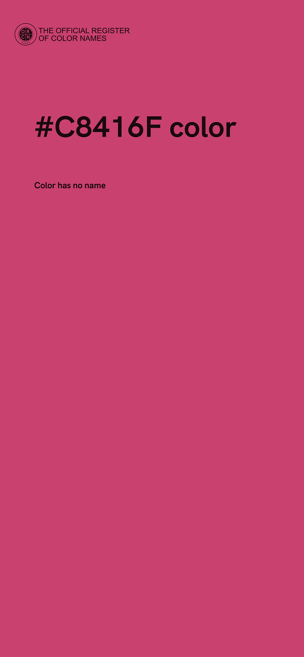 #C8416F color image
