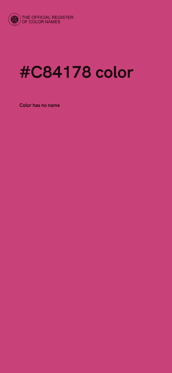 #C84178 color image