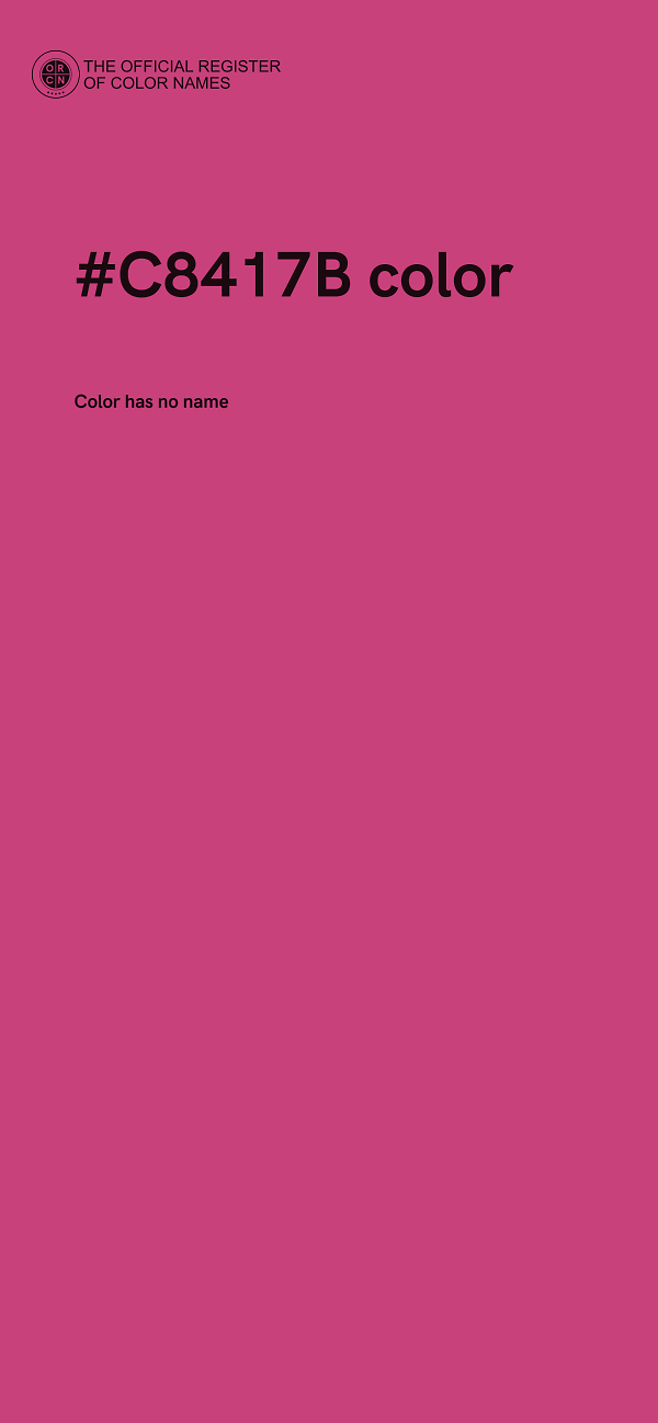 #C8417B color image