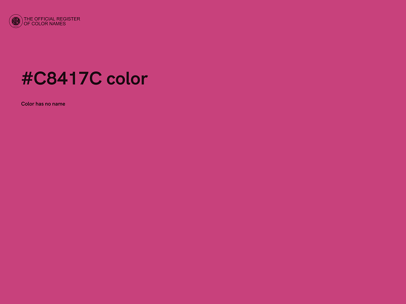 #C8417C color image