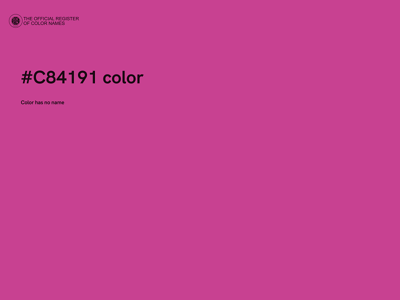 #C84191 color image